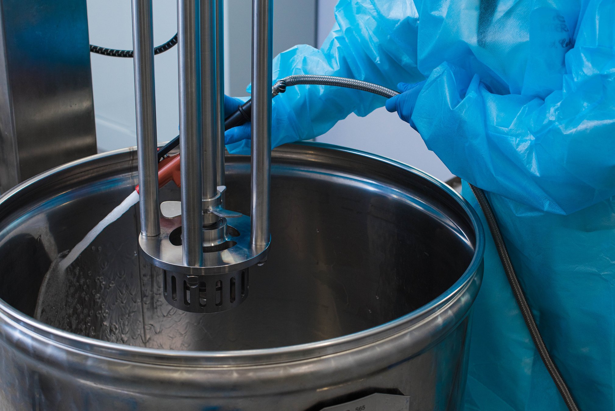 Female Chemical Engineers Chemist Cleaning Lab Equipment